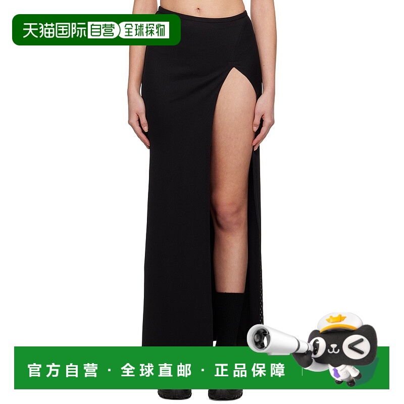 1h可退 香港直邮潮奢 J6 女士 黑色半身裙 J61SWK08BP black黑色