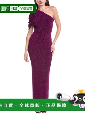 自营 black halo黑色光环Egan礼服-紫色 美国奥莱直发服饰包臀裙