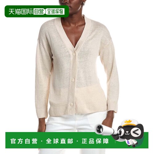 自营Max Mara Alacre Linen Cardigan - tan 美国奥莱直发开衫