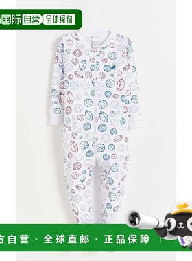 自营babycottonsBouncy Snug Zip Footed Pajama - full-print 美
