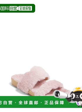 自营 Jack Rogers Lauren舒适舒适凉鞋女式粉红色人造毛皮拖鞋JOB