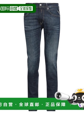 1h可退 【美国直邮】replay 男士 牛仔裤修身弹力深色正品时尚显