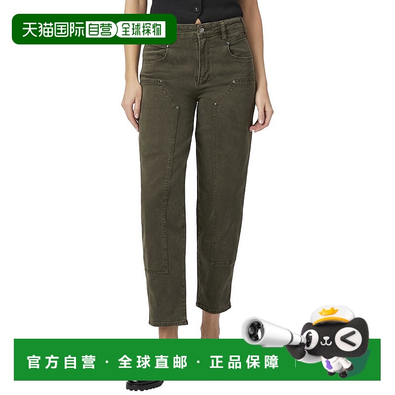 自营PAIGE Alexis Vintage Bayou Green Workwear Jean - blue 美