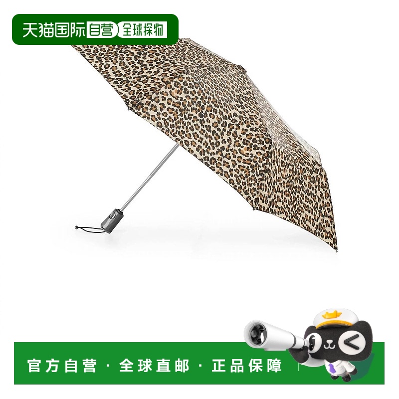 自营totes自动开合豹纹折叠雨伞 - 豹纹 美国奥莱直发