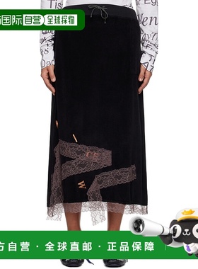 1h可退 香港直邮潮奢 VeniceW 女士 黑色 Roots 半身裙 S1V