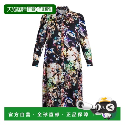 自营 marina rinaldi佩科拉-黑色 美国奥莱直发连衣裙