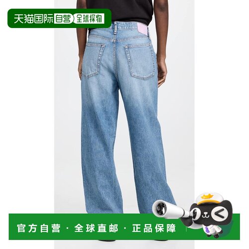 自营Rag & Bone 女士 Audrey Featherweight Logan 宽腿牛仔裤 -