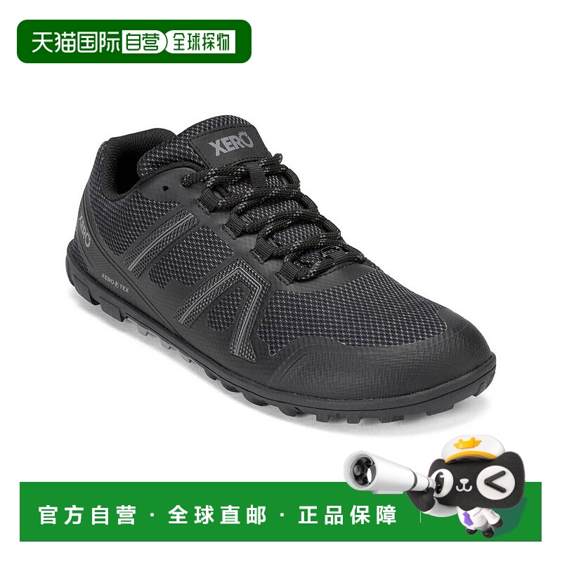 自营 Xero Shoes Mesa Trail MXM-BLK男式美国7.5黑色防水跑鞋TF5