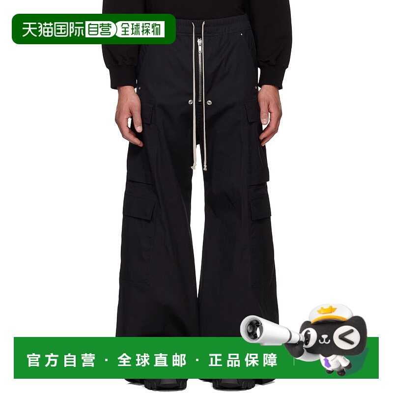 香港直邮潮奢 rick owens 瑞克 欧文斯 男士 黑色 Hollywood Carg
