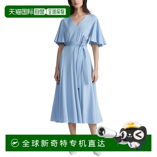 york拉斐特148纽约系带阔袖 自营 new lafayette 丝绸混纺连衣 148