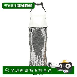 美国奥莱直发 自营 the attico亮片连衣裙 灰色