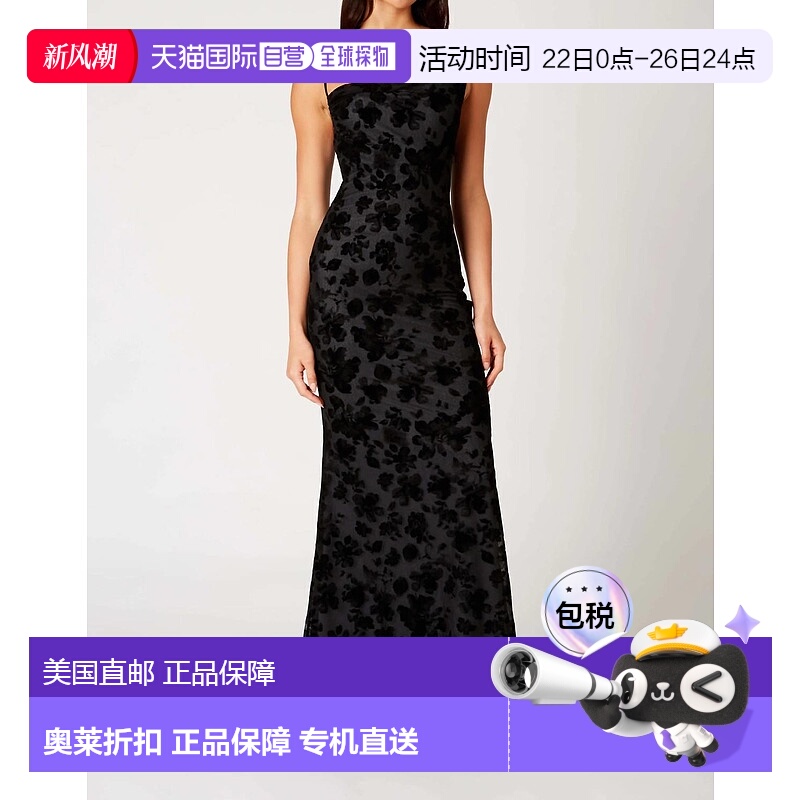 自营 nia罗伯托黑色连衣裙-黑色 美国奥莱直发