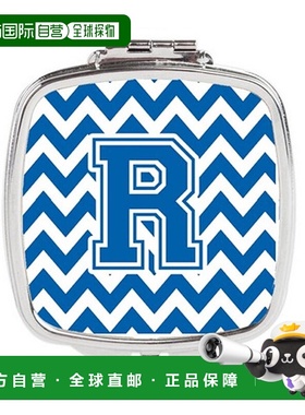 自营 Carolines Treasures CJ1056-RSCM 字母 R 雪佛龙蓝白正品