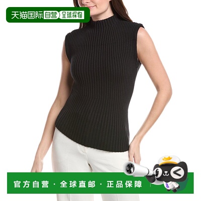 自营Kenneth Cole Mock Neck Sweater - black 美国奥莱直发毛衣