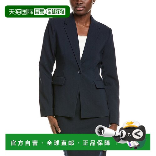 自营 T Tahari单扣运动夹克-蓝色 美国奥莱直发
