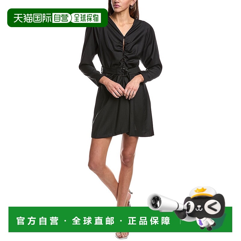 自营IRO宝米羊毛迷你连衣裙-灰色 美国奥莱直发