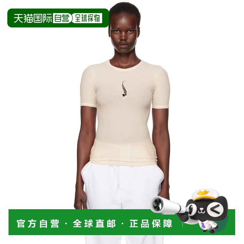 1h可退 香港直邮潮奢 Baserange 女士 灰白色 Tower T 恤 TOTWS