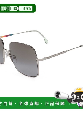 自营 Paul Smith中性款55毫米烟熏太阳镜-闪亮银色 美国奥莱直发