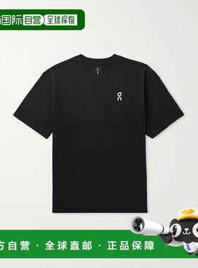 1h可退 香港直邮潮奢 On 男士 Club 徽标印花棉针织T恤 1ME100505