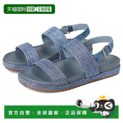 1h可退 美国直邮Kenneth Cole Reaction Debra Denim Crystal凉鞋