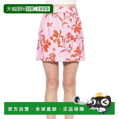 自营 alexia admorCyrus Skirt - pink floral 美国奥莱直发a字裙