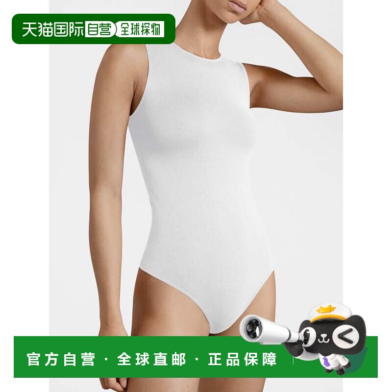 自营wolford无袖细绳身-白色 美国奥莱直发性感连体衣