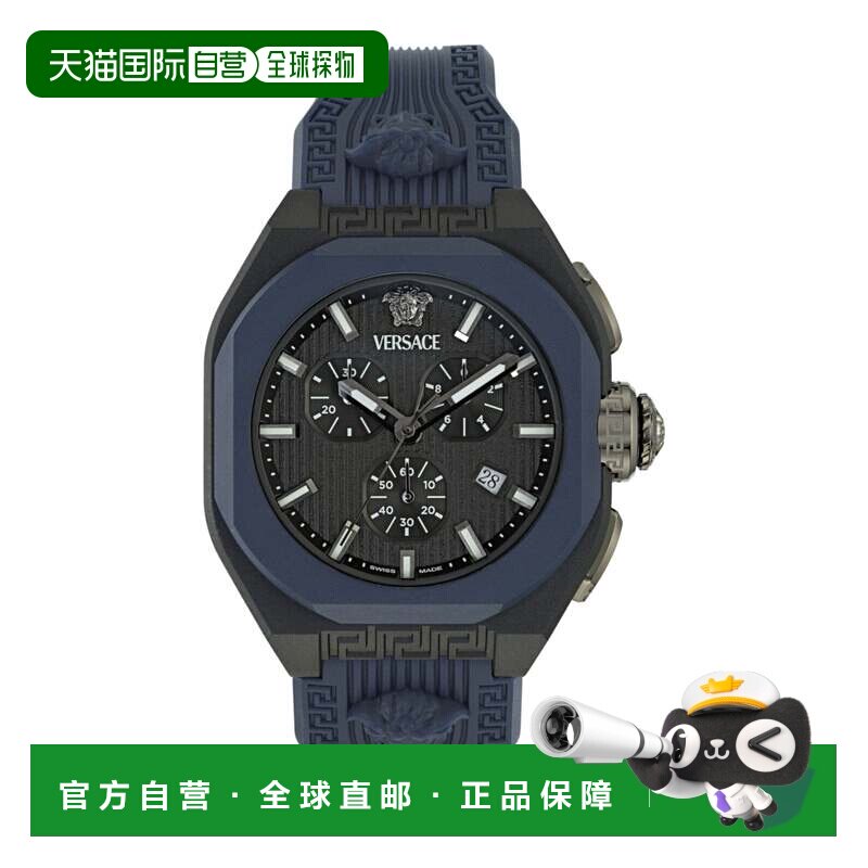 自营versaceV-Legend Chrono Eco Ceramic Watch - blue/black/bl