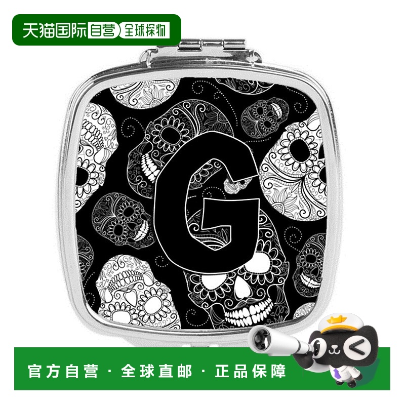 自营 Carolines Treasures CJ2008-GSCM 字母 G 亡灵节骷髅黑色紧