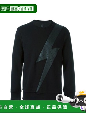 自营Neil Barrett Lyocell Men's Sweatshirt - black 美国奥莱直