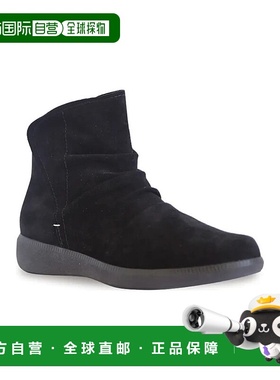 自营 Munro Scout 6546379女式黑色绒面防水靴JOBB1776-黑色 美国