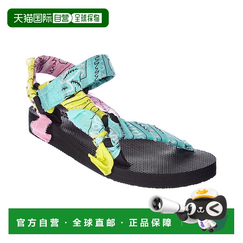 自营 arizona love Trekky 女士摩登休闲头巾凉鞋 蓝 美国奥莱直