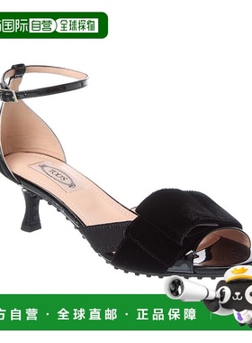 自营 tod'sTOD标志专利凉鞋-黑色 美国奥莱直发高跟鞋