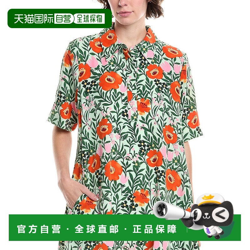 自营 endless rose无尽玫瑰衬衫连衣裙-绿色 美国奥莱直发