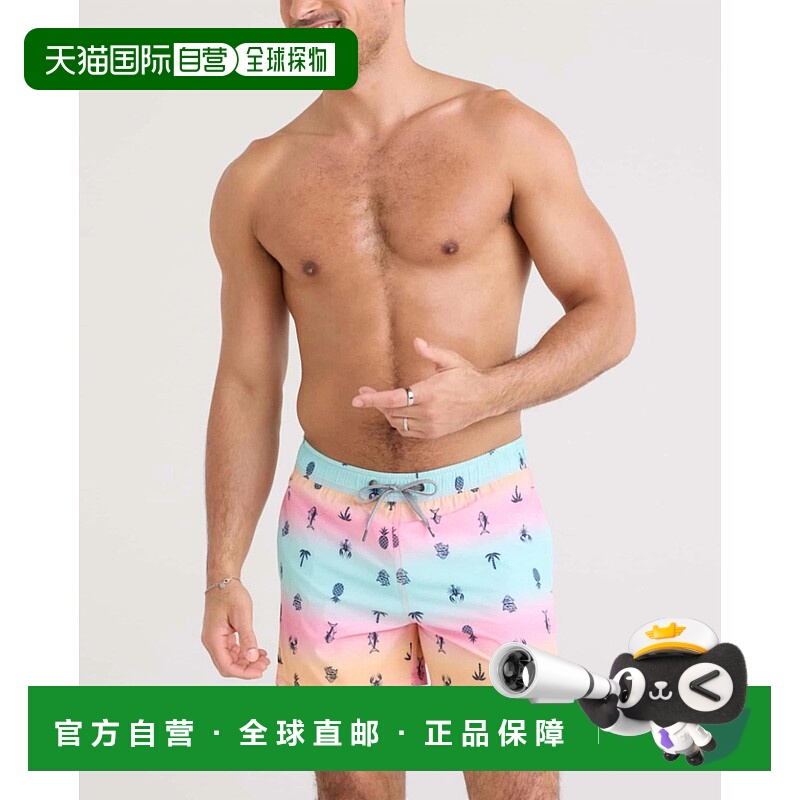 自营saxxSummer Ombre Swim Trunks In Multi - multi 美国奥莱直