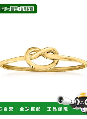 自营 Ross-Simons 意大利 14kt 黄金 Love Knot 戒指 - 黄色 美国