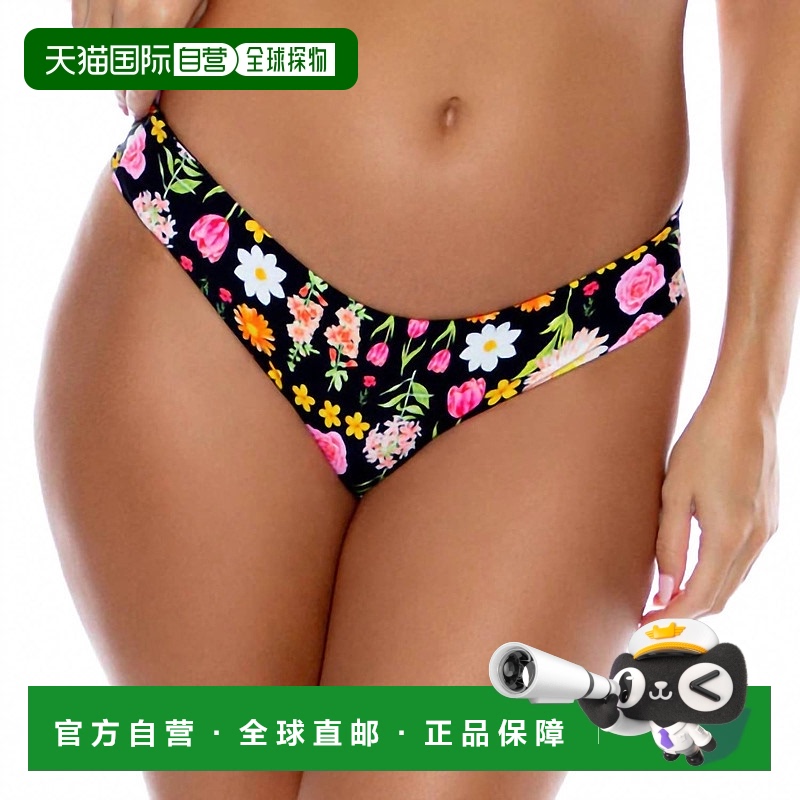 自营 luli famaSecret Garden无缝全褶边后底黑色-黑色 美国奥莱