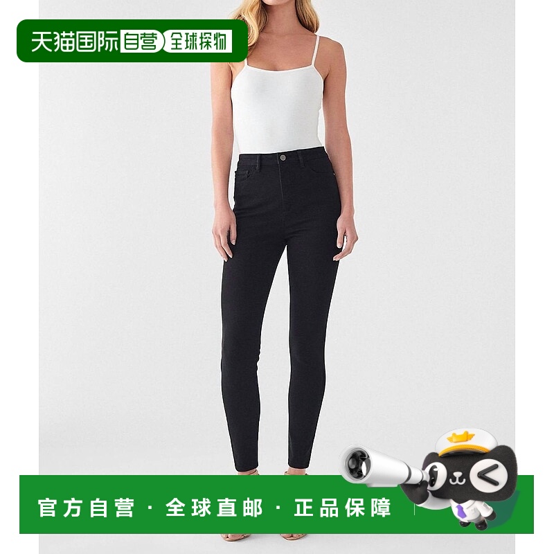 自营 dl1961Chrissy 高腰及踝紧身牛仔裤 In Hopper 漏斗 美国奥