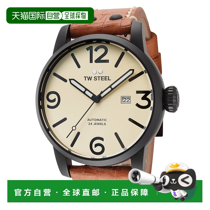 自营TW Steel Men's Maverick 48mm Brown Automatic Watch - bro
