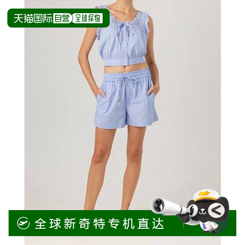 自营 sundays伊迪丝蓝色条纹短裤-蓝色条纹 【美国奥莱】直发
