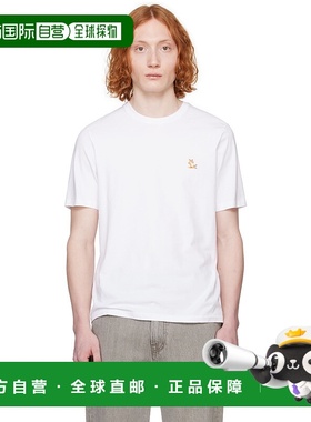 1h可退 香港直邮潮奢 MAISON KITSUNE 男士 白色 Chillax Fox Pat