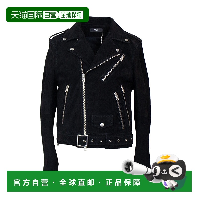 自营 amiri黑色 Perfecto 夹克 - 图案 美国奥莱直发