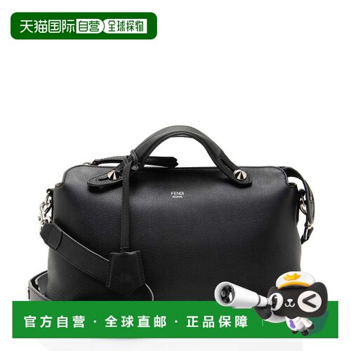 自营Fendi小牛皮By The Way小波士顿包-黑色 美国奥莱直发