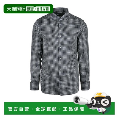 自营emporio armaniBlack/White Regular Fit Cotton Elastane Me