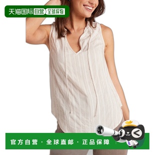 Sleeveless Shirred Neck 自营 white Dahl Pullover 美 Bella