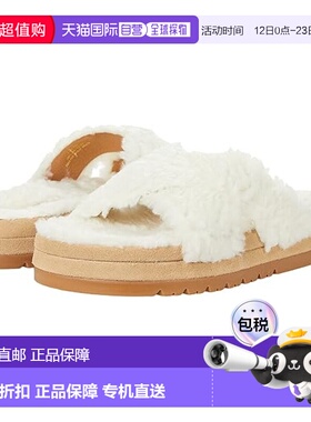 自营Jack Rogers Lexi Sandals WoNatural Faux Shearling Crissc