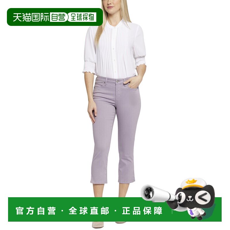 自营NYDJ Chloe Lilac Chalk Capri Jean - purple 美国奥莱直发