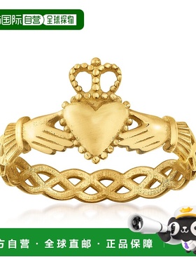 自营 Ross-Simons 意大利 14 克拉黄金克拉达戒指 黄色 美国奥莱