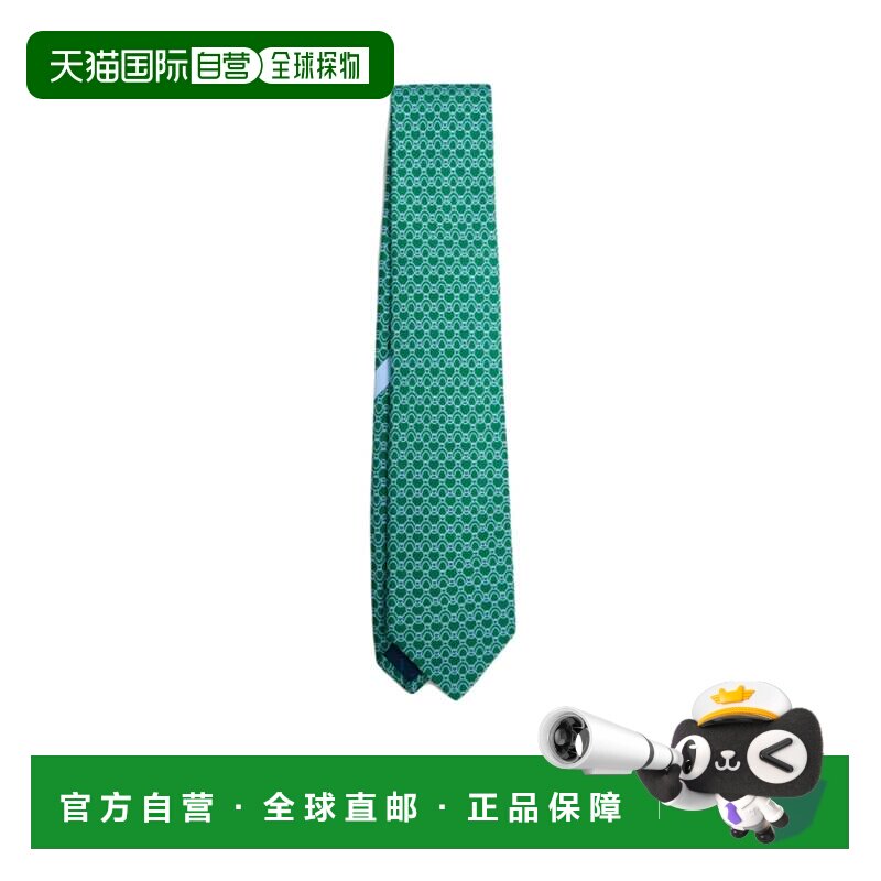 自营salvatore ferragamoFerragamo 4-Papillon领带-绿色 美国奥