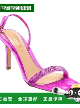 自营 Gianvito Rossi Britney 85 雪尼尔凉鞋 - 紫色 美国奥莱直
