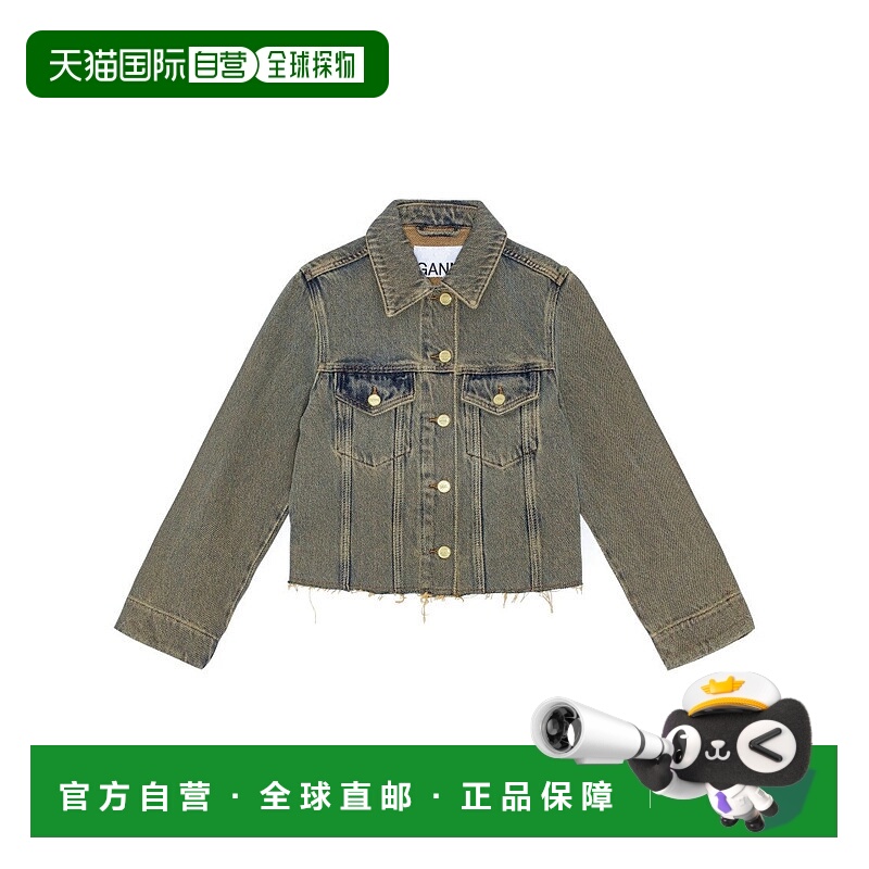 自营ganniOverdyed Heavy Denim Jacket - blue 美国奥莱直发